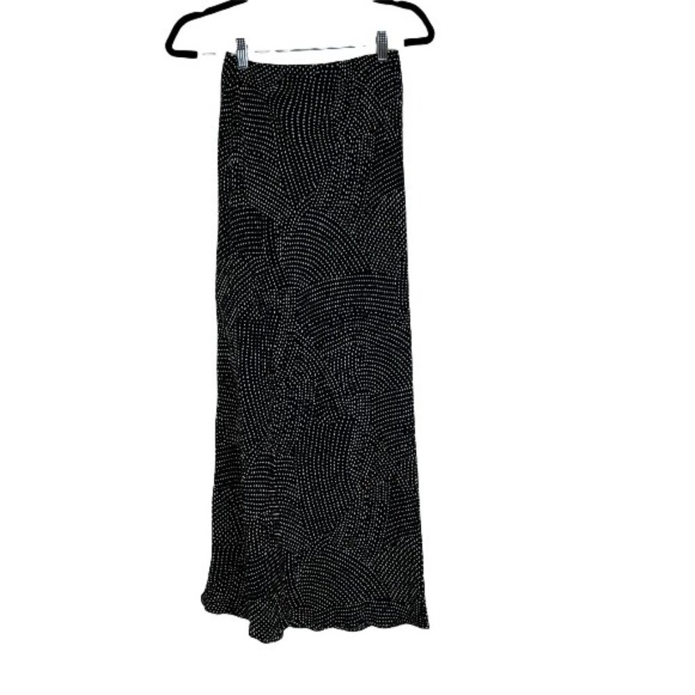 NWT Socialite Black/ White Polka Dot Pencil Midi Skirt Women's Size XS